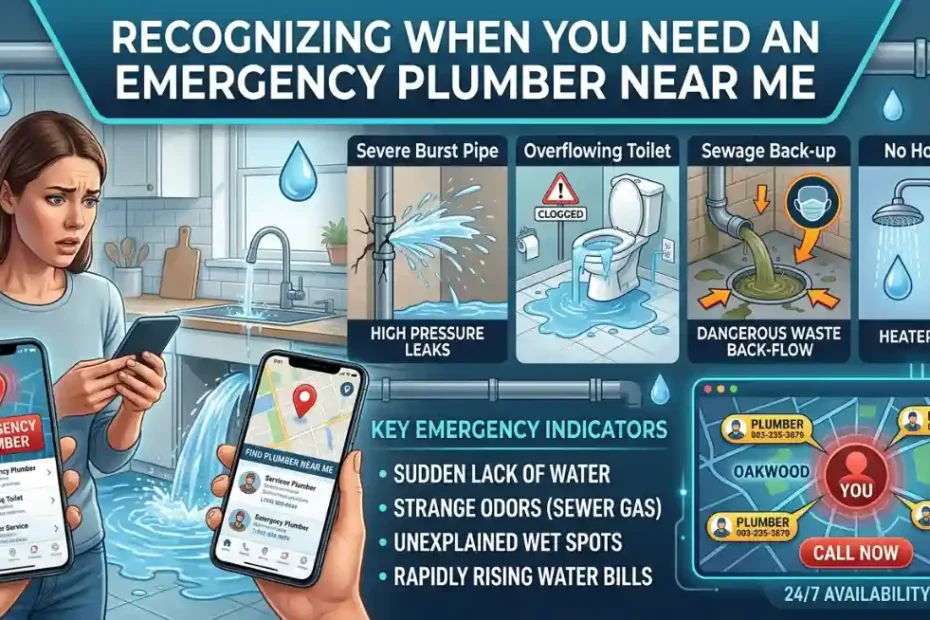 Recognizing When You Need an Emergency Plumber Near Me