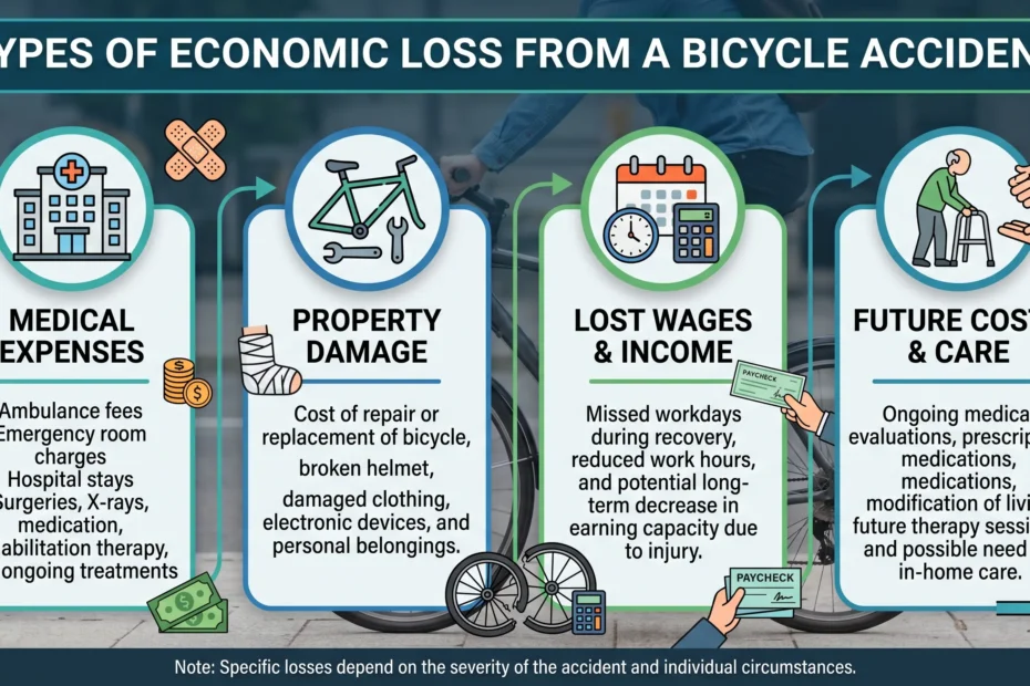 Types of Economic Loss From a Bicycle Accident